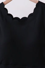 Black scalloped active mom&me dress - ARIA KIDS