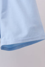 Blue bunny smocked peter pan collar shorts set - ARIA KIDS