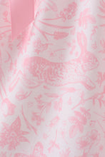 Pink bunny smocked lace collar dress - ARIA KIDS