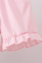 Green swiss dot cross sheep ruffle shorts set - ARIA KIDS