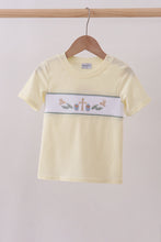 Yellow cross sheep embroidery top - ARIA KIDS