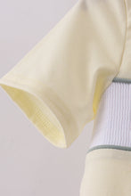 Yellow cross sheep embroidery top - ARIA KIDS