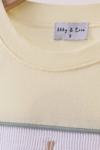 Yellow cross sheep embroidery top - ARIA KIDS