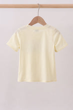 Yellow cross sheep embroidery top - ARIA KIDS