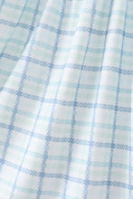 Blue plaid duck smocked dress - ARIA KIDS