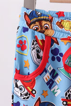 Blue character bamboo pants - ARIA KIDS