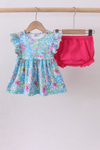 Mint island bloom ruffle bloomer set - ARIA KIDS