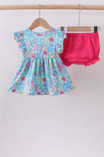 Mint island bloom ruffle bloomer set - ARIA KIDS