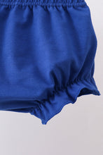 Blue floral print ruffle bloomer set - ARIA KIDS