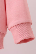Peach hand-sewn bow mom&me sweatshirt - ARIA KIDS