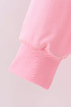 Pink hand-sewn bow mom&me sweatshirt - ARIA KIDS