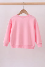 Pink hand-sewn bow mom&me sweatshirt - ARIA KIDS
