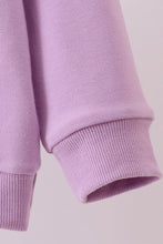 Purple hand-sewn bow mom&me sweatshirt - ARIA KIDS