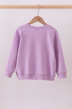 Purple hand-sewn bow mom&me sweatshirt - ARIA KIDS