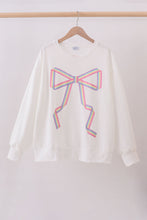 Cream hand-sewn bow mom&me sweatshirt - ARIA KIDS