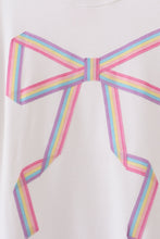 Cream hand-sewn bow mom&me sweatshirt - ARIA KIDS