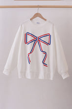 Cream hand-sewn bow mom&me sweatshirt - ARIA KIDS