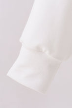 Cream hand-sewn bow mom&me sweatshirt - ARIA KIDS