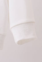 Cream hand-sewn bow mom&me sweatshirt - ARIA KIDS