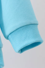Blue bow hand-sewn mom&me sweatshirt