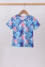 Blue marine creature print top - ARIA KIDS