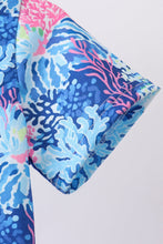 Blue marine creature print top - ARIA KIDS