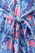Blue marine creature print dress - ARIA KIDS