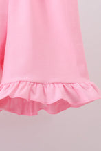 White cross smocked ruffle shorts set - ARIA KIDS