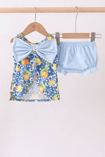 Lemon smocked ruffle bloomer set - ARIA KIDS