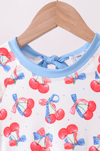 Blue cherry print rashguard - ARIA KIDS