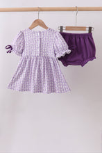 Lavender floral smocked ruffle bloomer set - ARIA KIDS