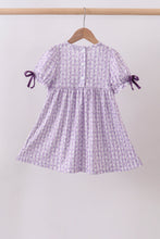 Lavender floral smocked ruffle dress - ARIA KIDS