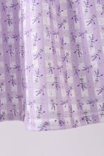 Lavender floral smocked ruffle shorts set - ARIA KIDS