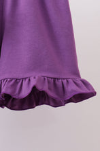 Lavender floral smocked ruffle shorts set - ARIA KIDS