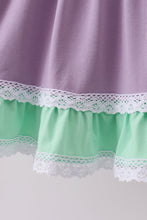 Purple lace rainbow ruffle dress - ARIA KIDS