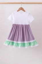 Purple lace rainbow ruffle dress - ARIA KIDS