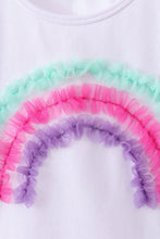 Purple lace rainbow ruffle skorts set - ARIA KIDS