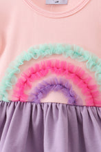 Purple lace rainbow ruffle bubble - ARIA KIDS