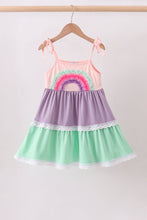 Purple lace rainbow tiered dress - ARIA KIDS