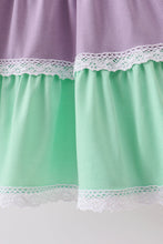 Purple lace rainbow tiered dress - ARIA KIDS