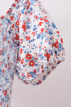 Blue floral smocked dress - ARIA KIDS
