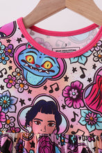 Purple character bamboo dress - ARIA KIDS