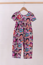 Purple character bamboo jumpsuit - ARIA KIDS