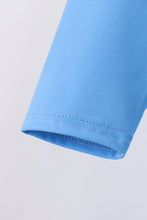 Blue crab embroidery one-piece swimsuit - ARIA KIDS