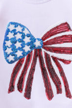 White bow sequin bloomer set - ARIA KIDS