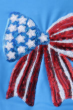 Blue bow sequin rashguard - ARIA KIDS