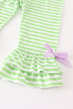 Purple witch embroidered ruffle pant girl set - ARIA KIDS