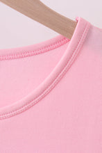 Pink flag bow sequin mom&me top - ARIA KIDS