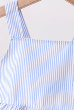 Blue Stripe 2pc Seersucker Swimsuit - ARIA KIDS