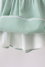 Green Watermelon Stripe Smocked Embroidered Seersucker Set - ARIA KIDS